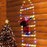 Yeknu LED Christmas Decorations Fairy lamp LED Ladder Lamp with Climbing Santa Claus Home Outdoor Christmas Light New Year Ornaments s