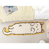 Yeknu Tufting Cat Bedside Rug Fluffy Carpet Bathroom Floor Pad Kids Room Cartoon Foot Mat Bedroom Doormat Aesthetic Home Winter Decor