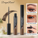 Yeknu Peel-off Eyebrow Gel Natural Brow Tattoo Black Brown Tint Makeup Waterproof Lasting Eye Brow Enhancers Liquid Gel Tear Wear Easy