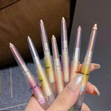 Yeknu Glitter Diamond Lying Silkworm Pen Eyeshadow Stick Waterproof Shiny Matte Brighten Silkworm Eyeliner Highlighter Pen Makeup Tool