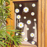 Yeknu White Daisy Flower Wall Stickers Kids Room Living Room DIY Art Decas Baby Nursery Home Decoration PVC Window Sticker