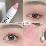 Yeknu White Eyeliner Multicolour Shiny Glitter Eyeshadow Pencils Eye Tip Brightening Waterproof High-gloss Silkworm Pen Eye Makeup