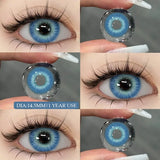 Yeknu New Style Colored Lenses for Fashionable Eyes Green Color Contact Lenses for Eyes Lenses Annual Lens Eye Cosmetics 1 pair