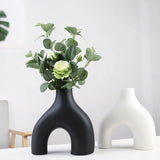 Yeknu Flower Vases Home Decor Nordic Ceramic Vase Home Decoration Accessories Office Bookshelf Decorative Flower Vase Design Original