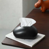 Yeknu Nordic Tissue Box Ceramic Bedroom Paper Storage Case New Office Decorative Household Towel Holder High Quality Napkin Dispenser