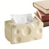 Yeknu 1pc Tissue Box Cheese Design Dining Table Decorative Napkin Holder Dining Table Decorative Napkin Holder