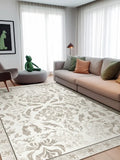 Yeknu Living Room Retro Large-area Decorative Carpets Elegant Bedroom Bedside Carpet Floral Pattern Balcony Rug Non-slip Cloakroom Rug