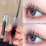 Yeknu Black Metal Bar Type Head Mascara 3D Lengthens Eyelashes Extra Volume Waterproof Natural Lashes Female Makeup Korean Cosmetics