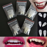 Yeknu Halloween Decoration Vampire Teeth Fangs Dentures Props Halloween Cosplay Props False Fangs With Solid Glue Halloween Props