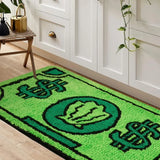 Yeknu Cartoon Money Rugs Waterproof Floor Mat Fluff Carpet Non-slip DoorMat Halloween Decor Banknote Rug for Bathroom Hallway Balcony