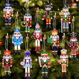 Yeknu Christmas Wooden Pendants Gingerbread Man Gnomes Xmas Tree Hanging Oranment Noel Navidad Decorations for Home New Year Gift