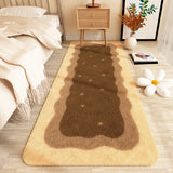 Yeknu Gradient Cozy Soft Bedroom Carpet Art Minimalist Wavy Girl Room Home Decoration Modern Aesthetics Balcony Rug ковер tapete سجادة