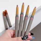 Yeknu Double Ended Silky Matte Eye Shadow Stick Rose Brown Glitter Nude Eyeshadow Pen With Eye Shadow Halo Dye Brush 2 in 1