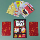 Yeknu Sushi Go Family Gathering Game Card,Fun Card Game,Party Board Games Interactive Game， Creative Small Gift, Holiday Accessory