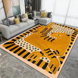 Yeknu Creative Animal Living Room Large Carpets Light Luxury Fashion Bedroom Decorative Carpet Comfortable Easy To Care Home Rug Ковер