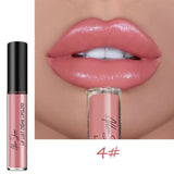 Yeknu 12 Colors Sexy Women Lipstick Waterproof Long Lasting Moisturizing Nonstick Lip Gloss Nude Creamy Semi Lip Tint Beauty Makeup