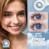 Yeknu MIKI Series1 Pair Colored Contact Lenses Natural Look Brown Eye Lenses Gray Contact Blue Lenses Fast Delivery Green Eye