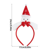 Yeknu Christmas Headband Kids Adult Santa Claus Elk Xmax Tree Hair Accessories Photo Props Christmas Decoration 2024 New Year Gifts