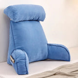 Yeknu Large backrest reading pillow with arm and neck pillow filled with pearl cotton for comfortable