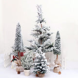 Yeknu Mini PE Christmas Tree Decoration Pine Topping Table Christmas Tree Christmas Home Party Wedding Decoration New Year Gift