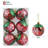 Yeknu 1box Christmas Balls Christmas Tree Ornaments Ball Xmas Hanging Tree Pendants Home Party Decor New Year Gift Noel Navidad