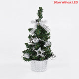 Yeknu 20/30cm Artificial Christmas Tree Table Ornament with LED Light Balls Christmas Decoration for Home New Year Gift Mini