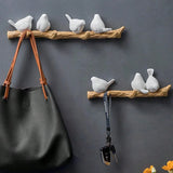 Yeknu 1pc bird shaped wall hanging hook non perforated storage rack entrance clothes key storage bedroom decoration clothes hat hook