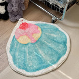 Yeknu Cute Cake Home Living Room Decoration Carpets Irregular Blue Bedroom Bedside Carpet Cartoon Girl Room Rug Soft Coffee Table Rugs