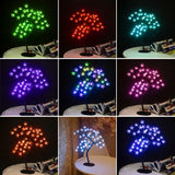 Yeknu Cherry Blossom Tree Light,17inch 40LED Lighted Tabletop Artificial Flower Bonsai Tree Lamp USB Powered Gifts for Home Decor