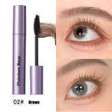 Yeknu Black Brown Mascara Waterproof Long Lasting Extension Eyelashes Lengthening Curling Mascara Purple Eyelash Makeup Cosmetic