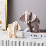 Yeknu Modern Simple Elephant Decoration Home Soft Decoration Living Room TV Cabinet, Porch Desk Decoration, Housewarming Gift