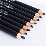 Yeknu Black Eyeliner Pencil Professional Makeup Brown Matte Eyebrow Pencil Waterproof Lasting Smooth Pen Beauty Tool Accessories