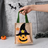 Yeknu New Halloween Gift Non woven Handbag Candy Bag Ghost Festival Pumpkin Bag Decoration Prop Gift Bag