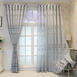 Yeknu Retro Gauze Curtain Floral Embroidery Luxury Transparent Curtains Living Room Decoration Curtains Bedroom Sun Protection Curtain