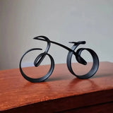 Yeknu Sophisticated Cyclists Decor Wire Framed Bicycle Sculpture Minimalistic Style Fine Workmanship Home Decoration Gift for Cyclists