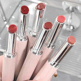 Yeknu Clear Water Light Solid Lip Gloss Jelly Pink Lip Tint Mirror Glass Lip Glaze Moisturising Lipstick Pencil Korean Makeup Cosmetic