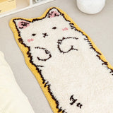 Yeknu Tufting Cat Bedside Rug Fluffy Carpet Bathroom Floor Pad Kids Room Cartoon Foot Mat Bedroom Doormat Aesthetic Home Winter Decor