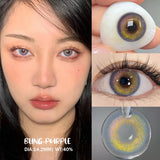 Yeknu new style 1 Pair Color Contact Lenses with Natural Eye Contact Lenses Blue Brown Green Lenses Pupils Beauty Color lens