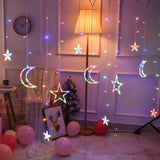 Yeknu Christmas Lights 2024 Festoon String Light Fairy Garland Curtain Decor For Holiday 2025 New Year Decoration 220V/110V/Battery