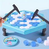 Yeknu Save Penguin Knocking Ice Toy, Ice Breaker Knocking And Disassembling Wall Board Game Novelty Game Interactive Toy