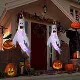 Yeknu Halloween LED Light Hanging Ghost For Halloween Party Home Outdoor Indoor Decoration Large Glowing Spooky Lamp Horror Props