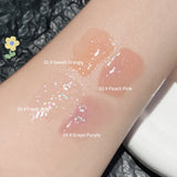 Yeknu Mirror Water Lip Gloss Water Glossy Lip Glaze Transparent Lip Oil Lasting Liquid Lipstick Clear Glitter Primer Hydrating Makeup