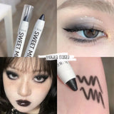 Yeknu White Eyeliner Multicolour Shiny Glitter Eyeshadow Pencils Eye Tip Brightening Waterproof High-gloss Silkworm Pen Eye Makeup