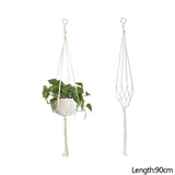 Yeknu Macrame Handmade Plant Hanger Baskets Flower Pots Holder Balcony Hanging Decoration Knotted Lifting Rope Home Garden Supplies