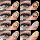 Yeknu NEW Contact Lenses 1pair Colored Contact Lens for Eye Color Cosmetic Color Contact Lens Beauty Eye Makeup Beautiful Pupils