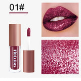 Yeknu Shimmer Diamond Lip Gloss Set Glitter Waterproof Non Sticky Cup Liquid Lipstick Lasting Moisturizing Velvet Lipgloss Lips Makeup