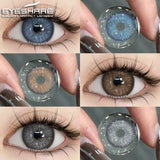 Yeknu 1pair Colored Pupils for Eyes Green Eye Color Lenses Brown Natural Blue Eye Lenses High Quality Gray Lenses Soft Pupils