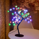 Yeknu Cherry Blossom Tree Light,17inch 40LED Lighted Tabletop Artificial Flower Bonsai Tree Lamp USB Powered Gifts for Home Decor