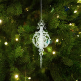 Yeknu Xmas Tree Transparent Snowflake Hanging Ornaments Acrylic Pendant 2024 Christmas Decoration for Home Navidad Gifts New Year