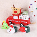 Yeknu 1PC LED Christmas Slap Circle Bracelet Clap Circle Elderly Santa Claus Elk Adult Children Christmas Gifts Christmas Decorations